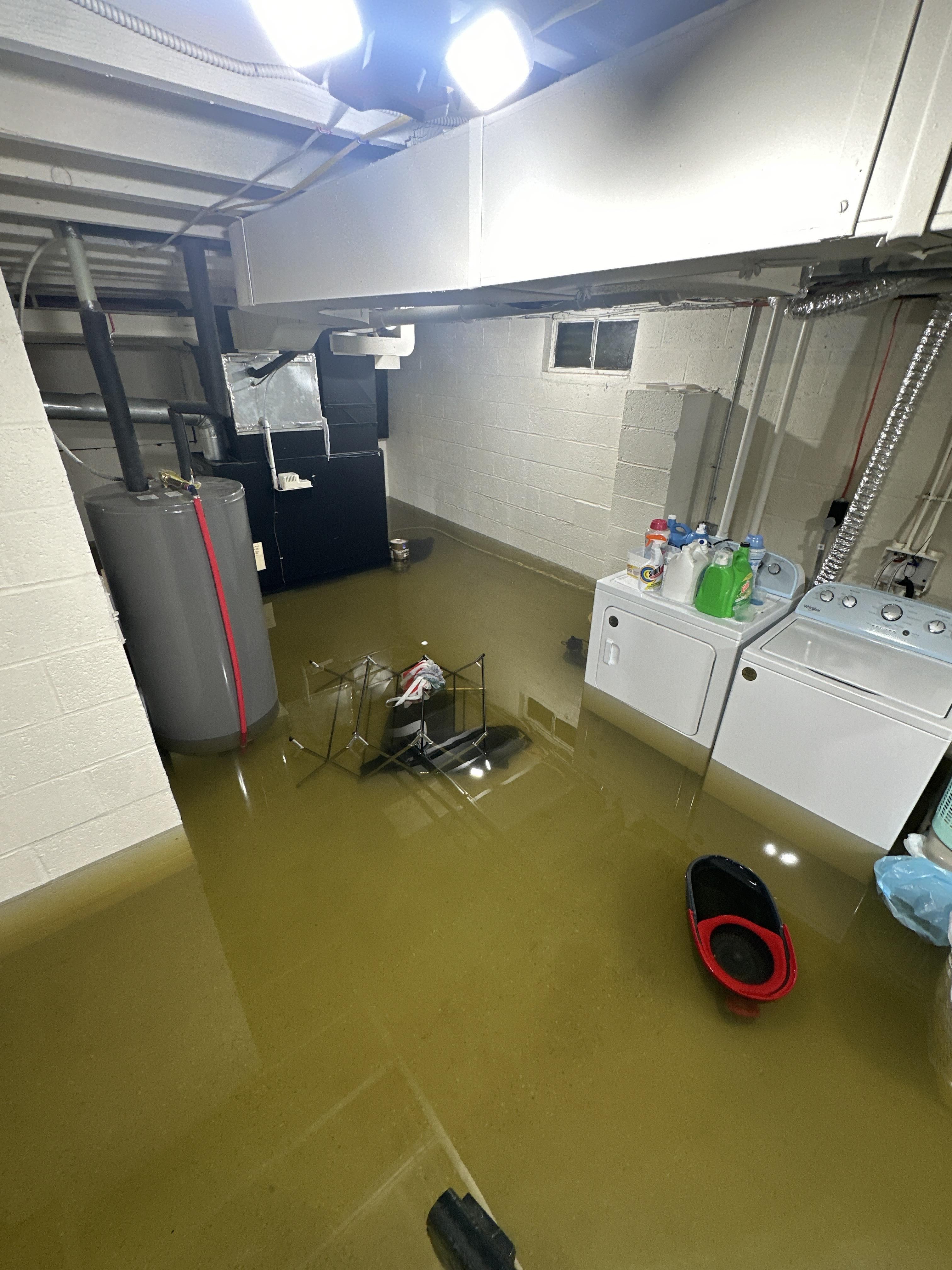 Flooded Basement in Danbury, CT